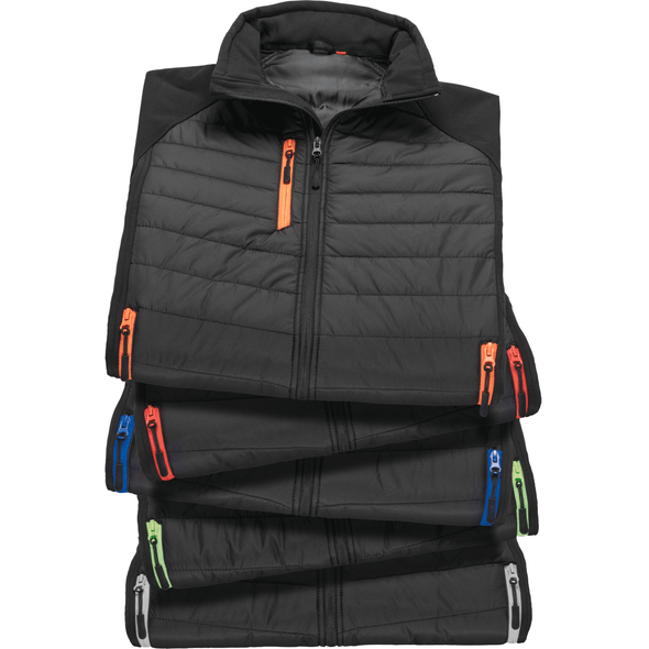 Result | Black compass padded softshell vest
